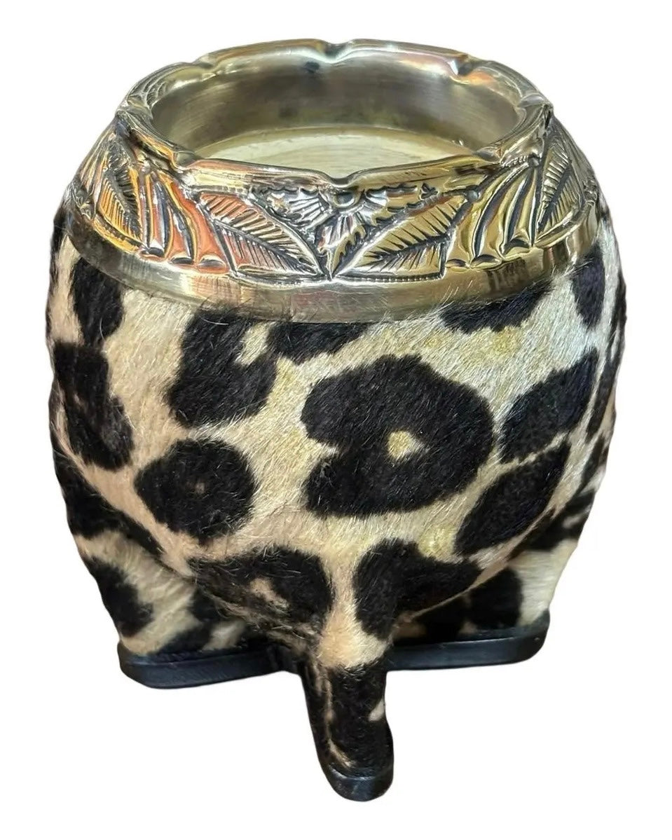Mate torpedo de alpaca animal print