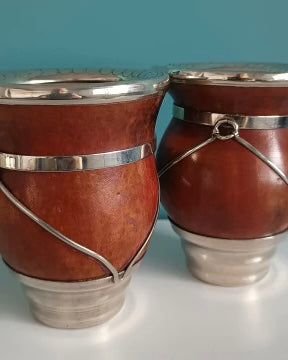 Mate criollo de alpaca base cerrada
