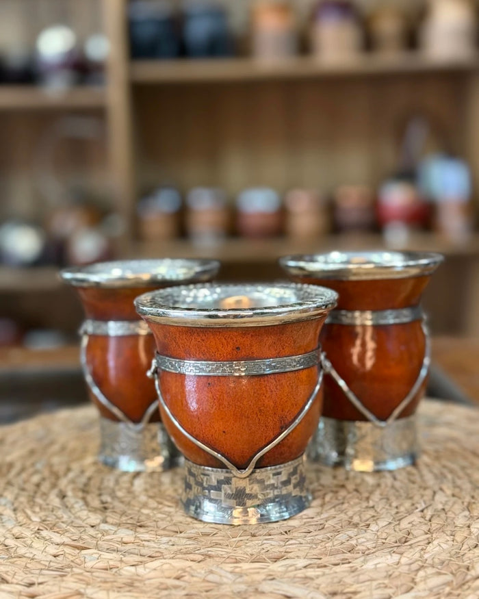 Mate criollo de alpaca base abierta