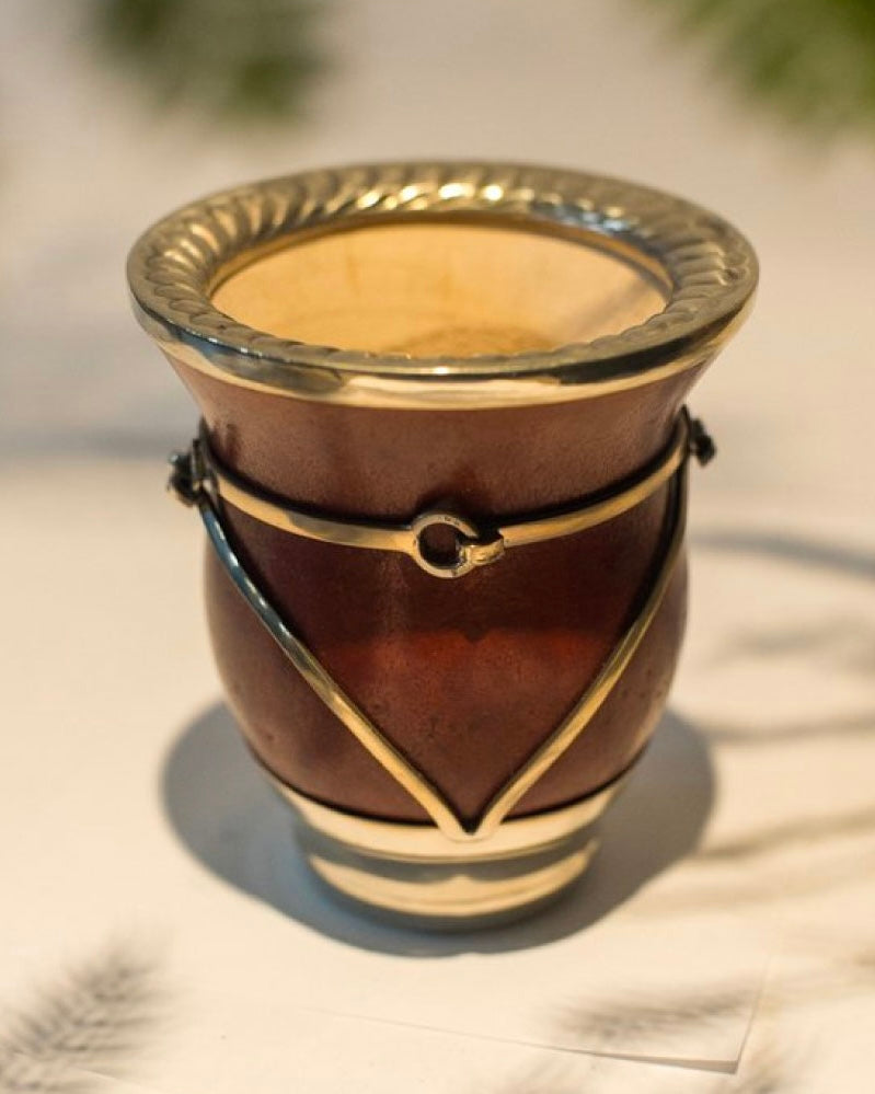 Mate criollo de alpaca base cerrada