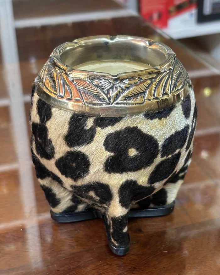 Mate torpedo de alpaca animal print