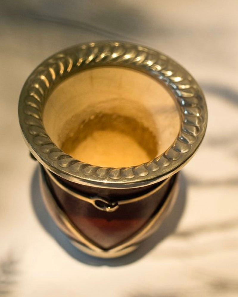 Mate criollo de alpaca base cerrada